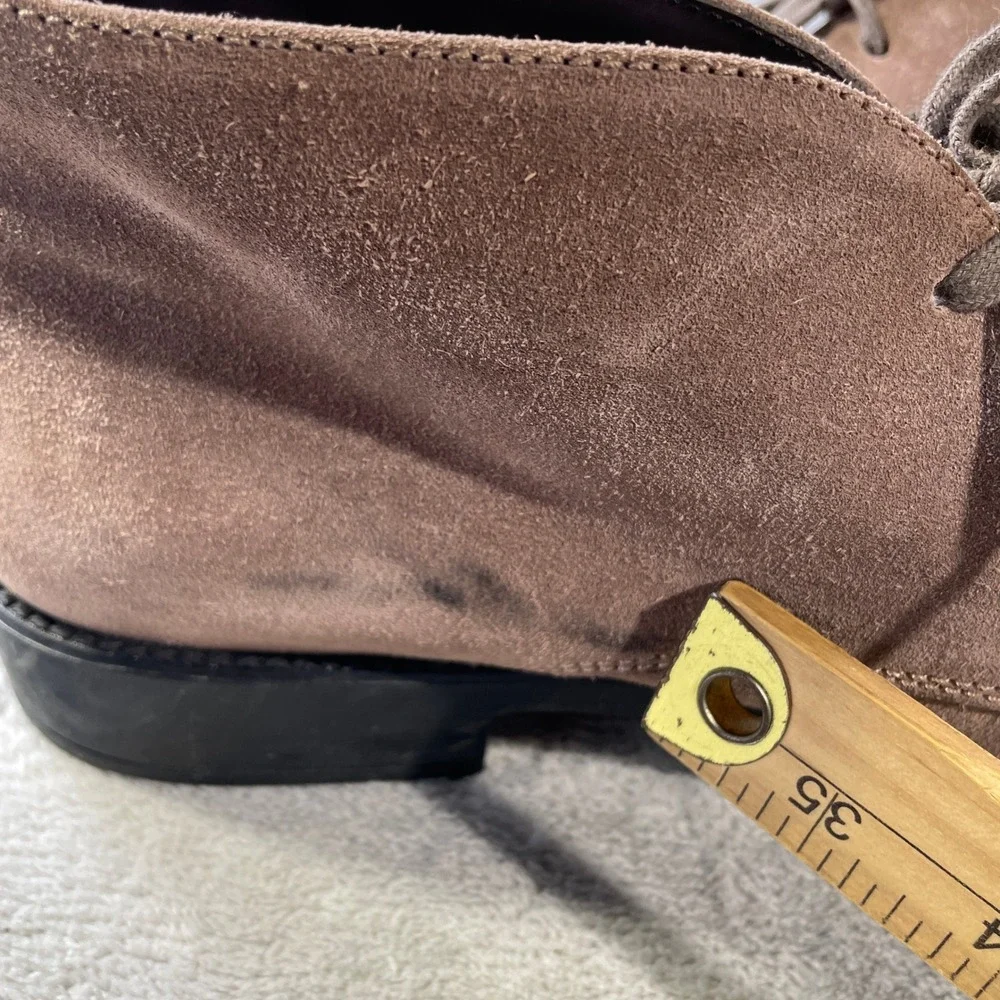 Tods Chukka Boots Shoes Mens 10.5 Light Brown Suede Preppy Office Italy Luxury